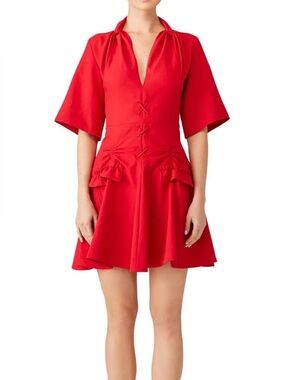 Carven Red Mini Dress